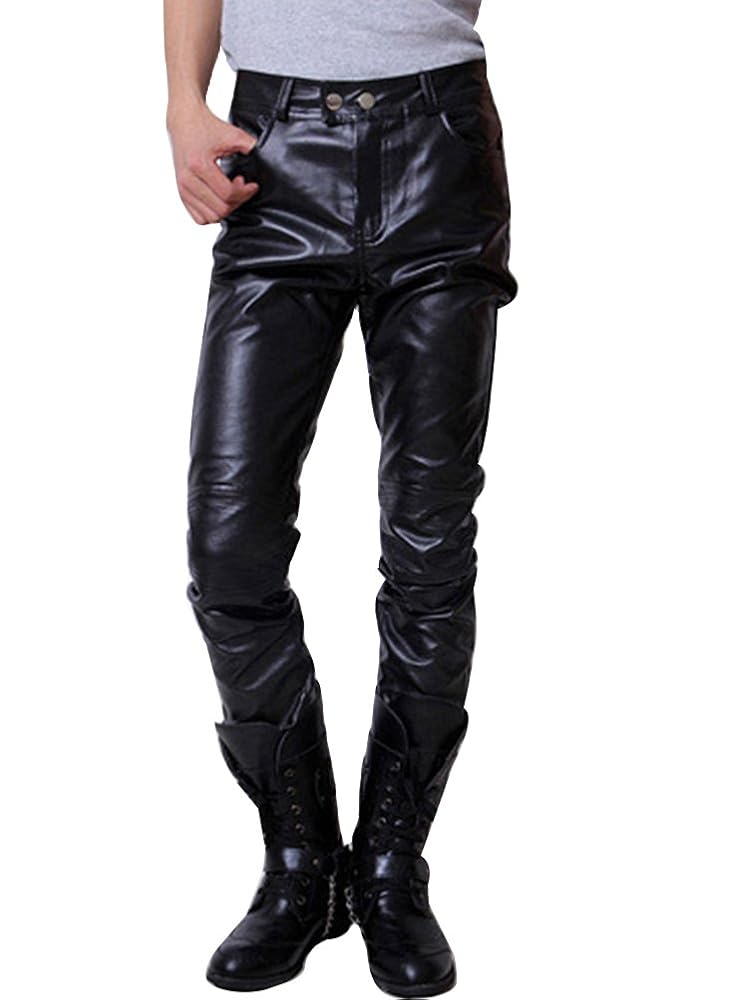 パンツ Lee riders black leather straight pants Jayden Black Vegan Leather Pants by Priceless